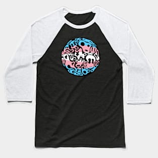 Transgender Pride - Ghost Bubble Baseball T-Shirt